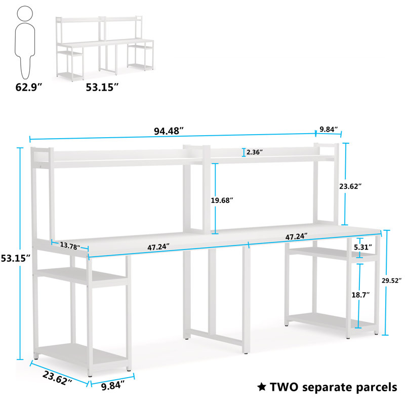 Inbox Zero Desk with Hutch & Reviews Wayfair